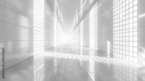 minimal clean abstract neon tech mesh grid in white