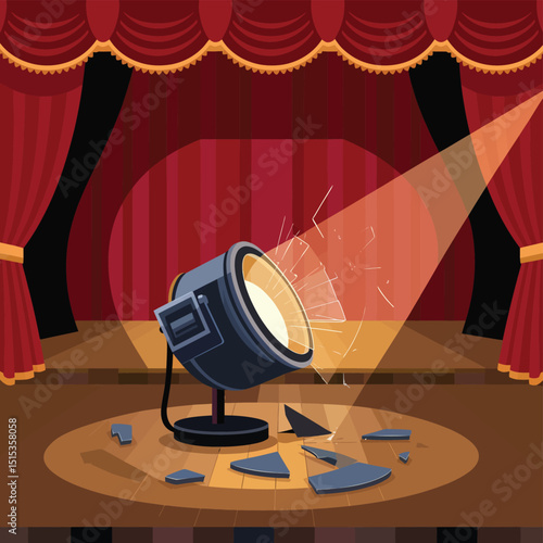 vector icons for cinema, Director's Chair , theatrical roles, video tape, cinema shattered spotlight, Theater Ticket
