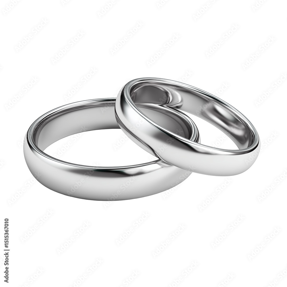 Rings isolated on white background Rings isolated on white background