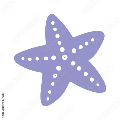 Star fish decorative boho element
