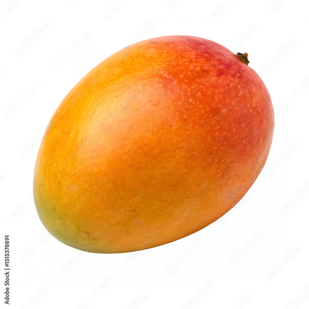 Ripe mango fruit isolated on transparent background Ripe mango fruit isolated on transparent background