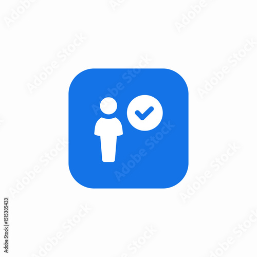 customer account completion icon sign vector