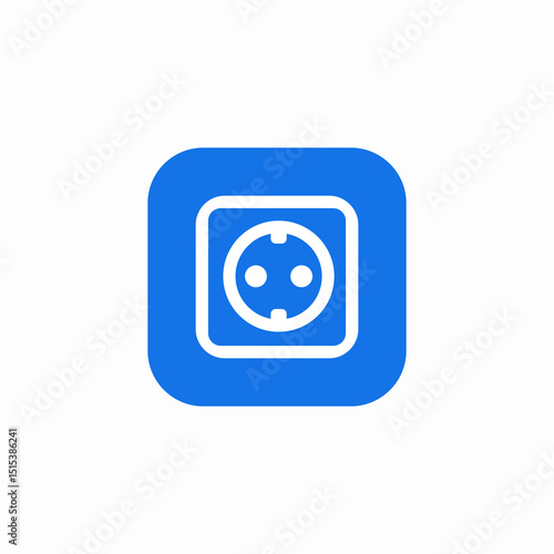 wall plugs icon sign vector