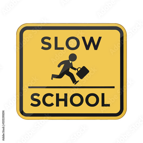 Set of school signs zone vector. Pedestrian. Road and Traffic signs. 