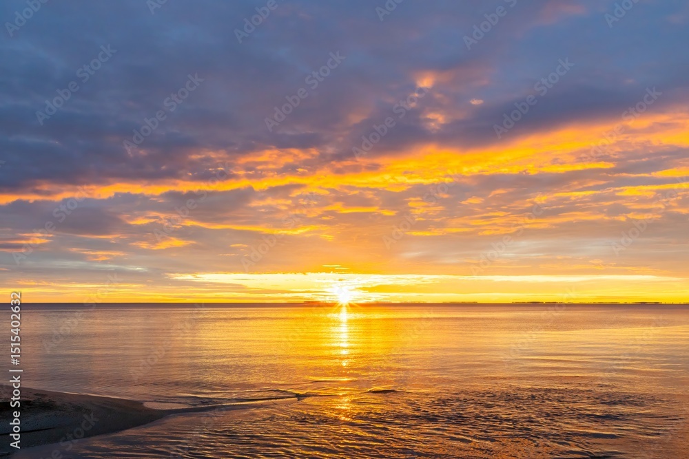 Fototapeta premium sunset at the beach