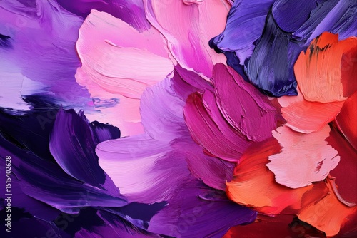 Colorful Abstract Painting With Vibrant Hues and Dynamic Brushstrokes