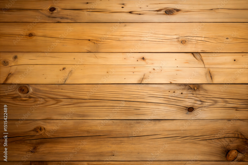 Naklejka premium Photo of Natural wood texture background with visible grain and knot details