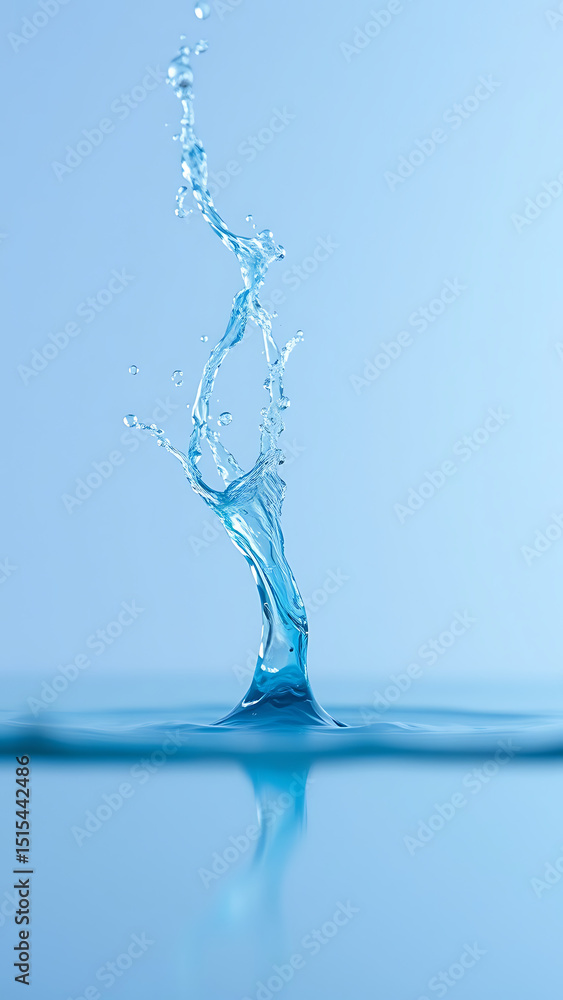 Blue water splash isolated on transparent background water splash vertical Blue water splash isolated on transparent background water splash vertical