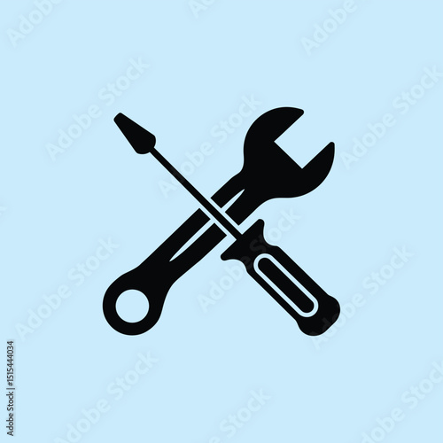 vector icons representing home fix and factory maintenance, gas and electricity maintenance
