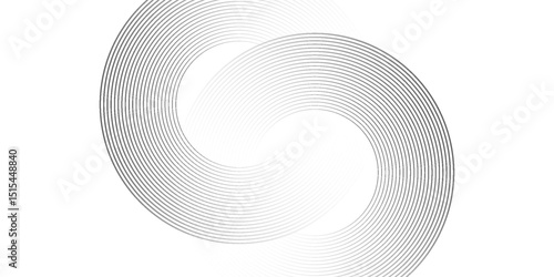 Concentric circles geometric element eps 10