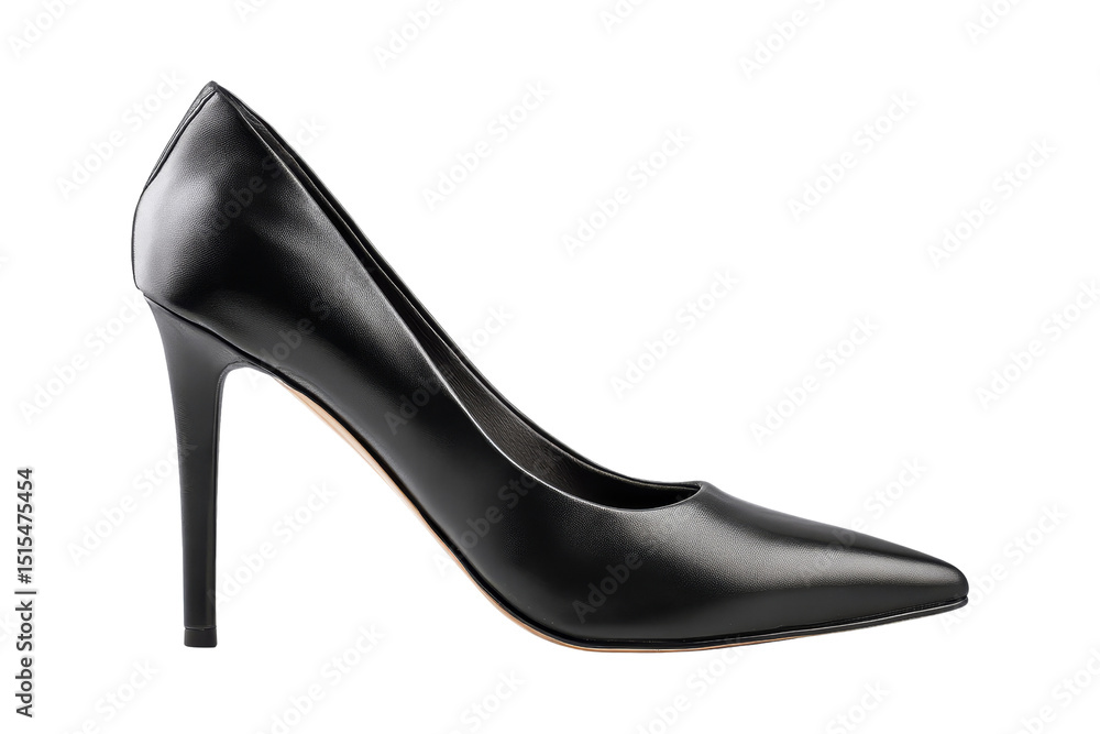 Stylish black heels modern close-up Stylish black heels modern close-up