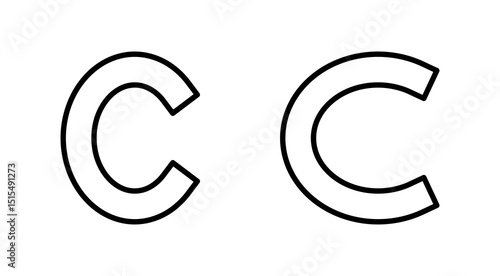Copyright icon vector. copyright sign and symbol