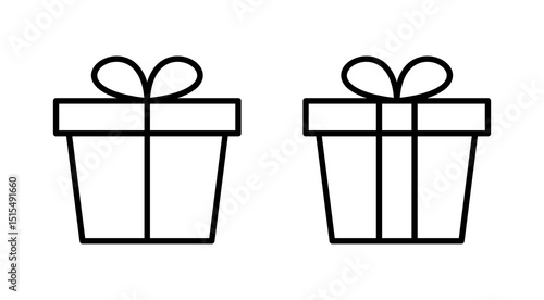 Gift icon vector. gift sign and symbol. birthday gift