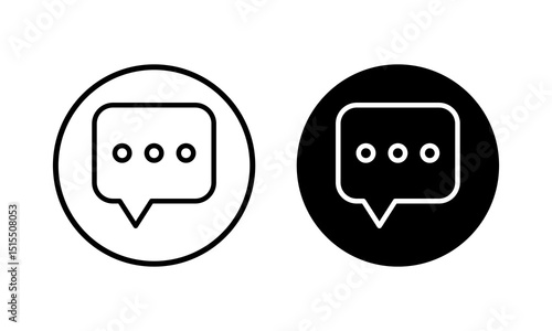 Chat icon vector illustration. speech bubble sign and symbol. comment icon. message