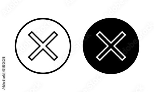 Close icon vector illustration. Delete sign and symbol. cross sign