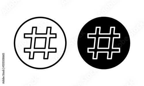 Hashtag icon vector illustration. hashtag sign and symbol