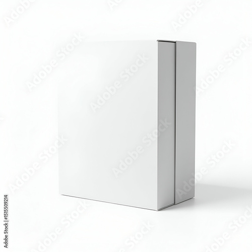 High Definition Image of Product Packaging on White Background  Showcase Dieline Structure  Surface Finishing  and Print Alignment for Packaging Design Documentation and Client Presentations