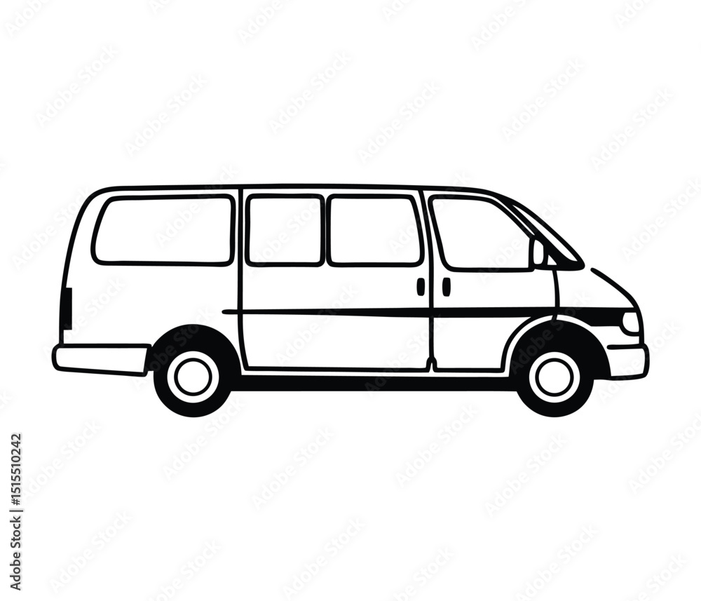 Cargo Transport Van Flat Design Silhouette, Black Van Vector Illustration, Front Side View, Silhouette Delivery Van Isolated Vector Art, Van Transport Vehicle Line Icon Design. Cargo Transport Van Flat Design Silhouette, Black Van Vector Illustration, Front Side View, Silhouette Delivery Van Isolated Vector Art, Van Transport Vehicle Line Icon Design.