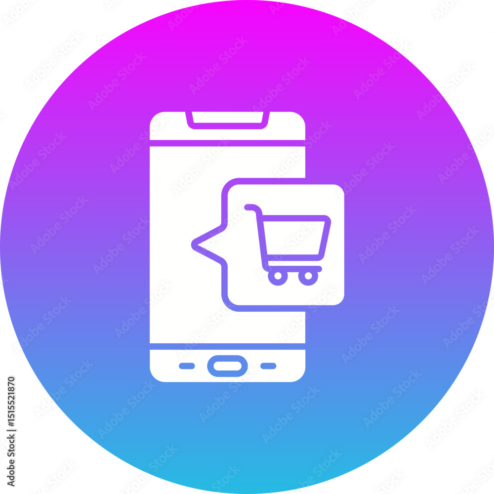 Mobile shopping Icon Mobile shopping Icon