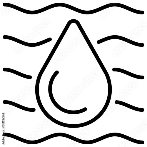 Water Outline Icon