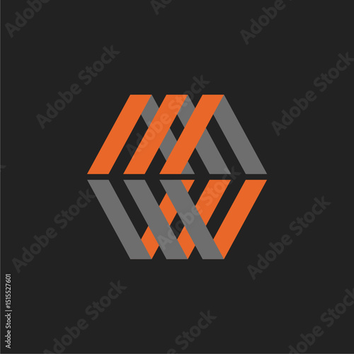 Typography logo of letters M and W