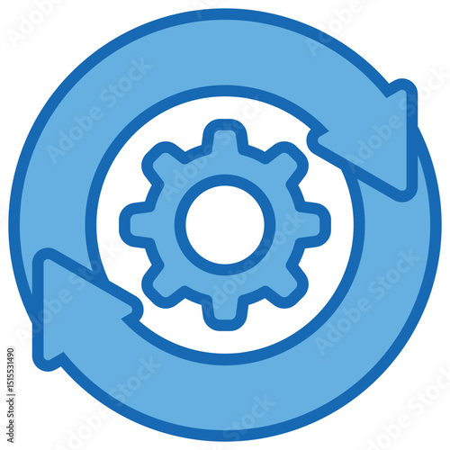 Reform Blue White Icon