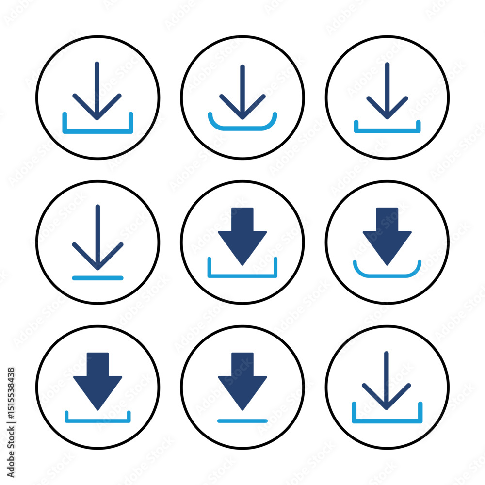 Download icon vector. Download vector icon Download icon vector. Download vector icon