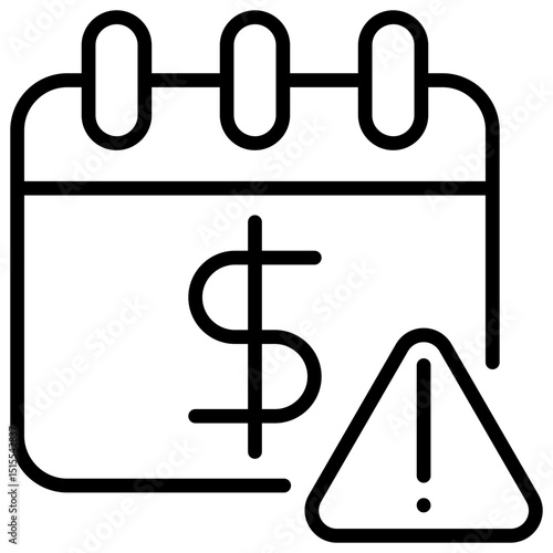 Debt Outline Icon