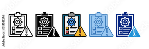 Risk Management Icon Element For Design