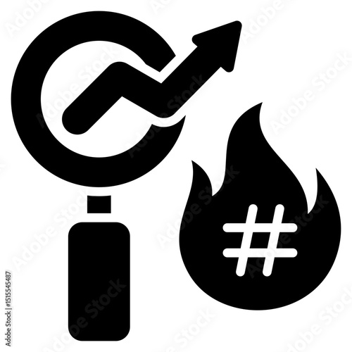 Trend Glyph Icon