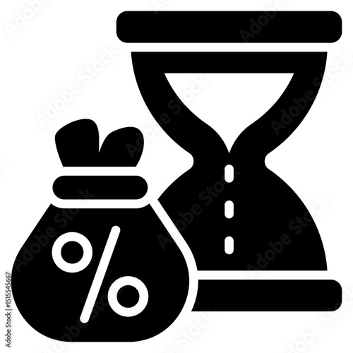 Loan Glyph Icon