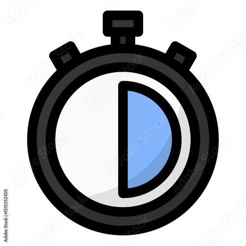 half time stopwatch icon