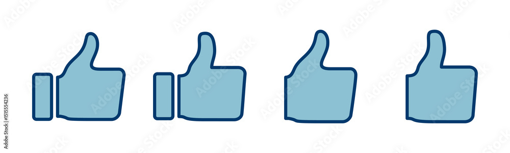 like icon vector isolated on white background. Thumbs up icon. social media icon like icon vector isolated on white background. Thumbs up icon. social media icon