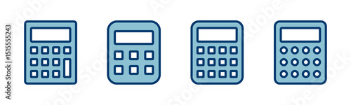 Calculator icon vector isolated on white background. Calculator vector icon. Accounting icon