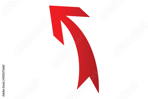 long curved arrow icon, long curve and wave arrow icon.