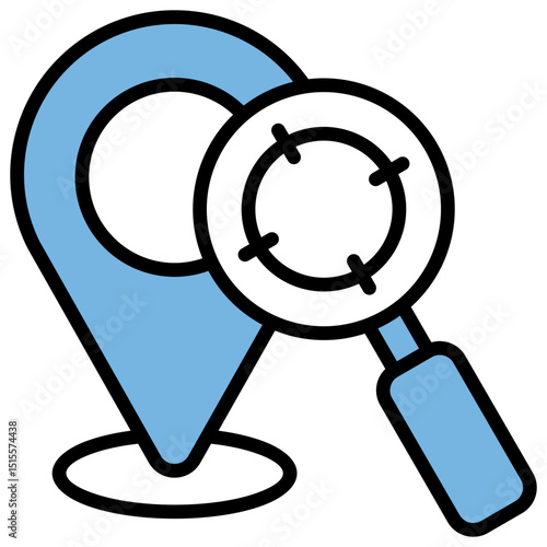 Tracking Blue Black Icon
