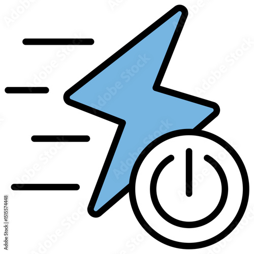 Trigger Blue Black Icon