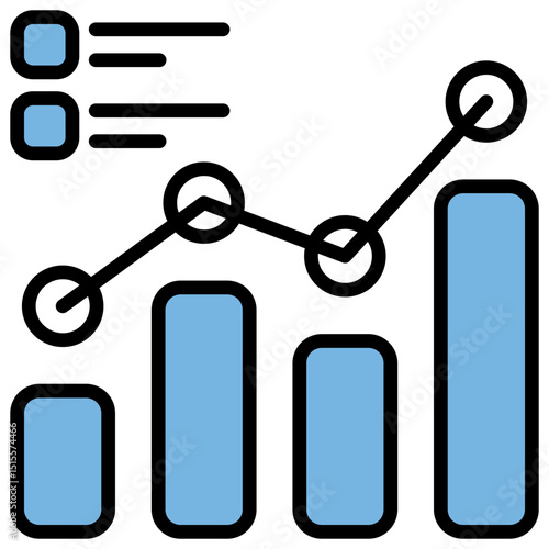 Metric Blue Black Icon