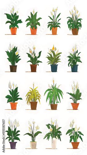 Indoor Plant Wonderland: Captivating Greenery and Tropical Foliage for Modern Home Decor and Refreshing Visual Art