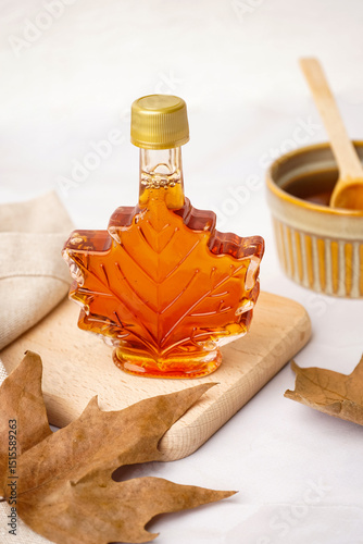 Bottle of tasty maple syrup...