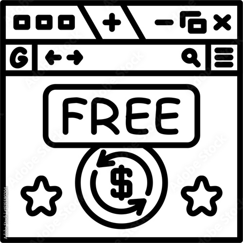 Free Trial Subscription Vector Icon