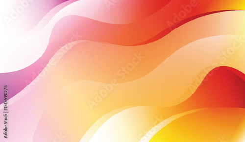Blurred Decorative Design In Abstract Style With Wave, Curve Lines. For Elegant Pattern Cover Book. Vector Illustration with Color Gradient.