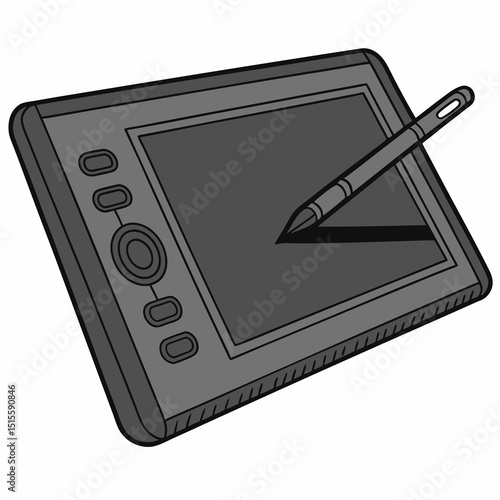 Graphics tablet stylus digital art design illustration