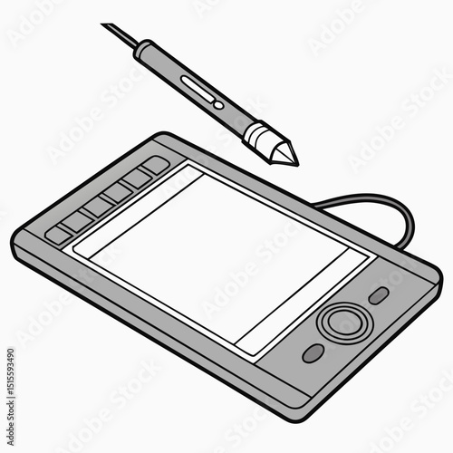 Graphic tablet stylus pen digital drawing art design