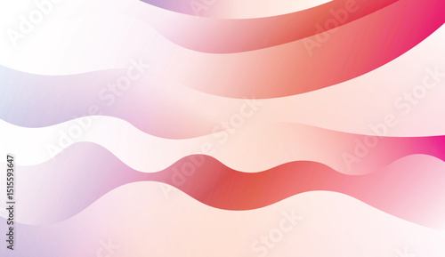Template Background With Wave Geometric Shape. For Design, Presentation, Business. Vector Illustration with Color Gradient.