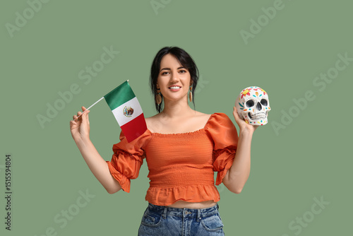 Beautiful young woman with ...