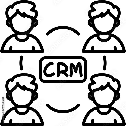 CRM Vector Icon