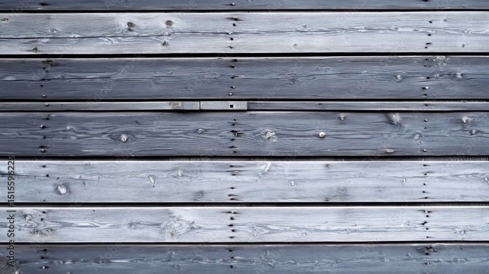 Fototapeta premium Weathered Wood Texture: A close-up view of weathered wooden planks, revealing the beauty of natural textures, age, and subtle gradients of gray.