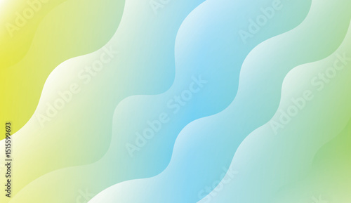 Template Modern Background With Curves Lines. Design For Cover Page, Poster, Banner Of Websites. Vector Illustration with Color Gradient.