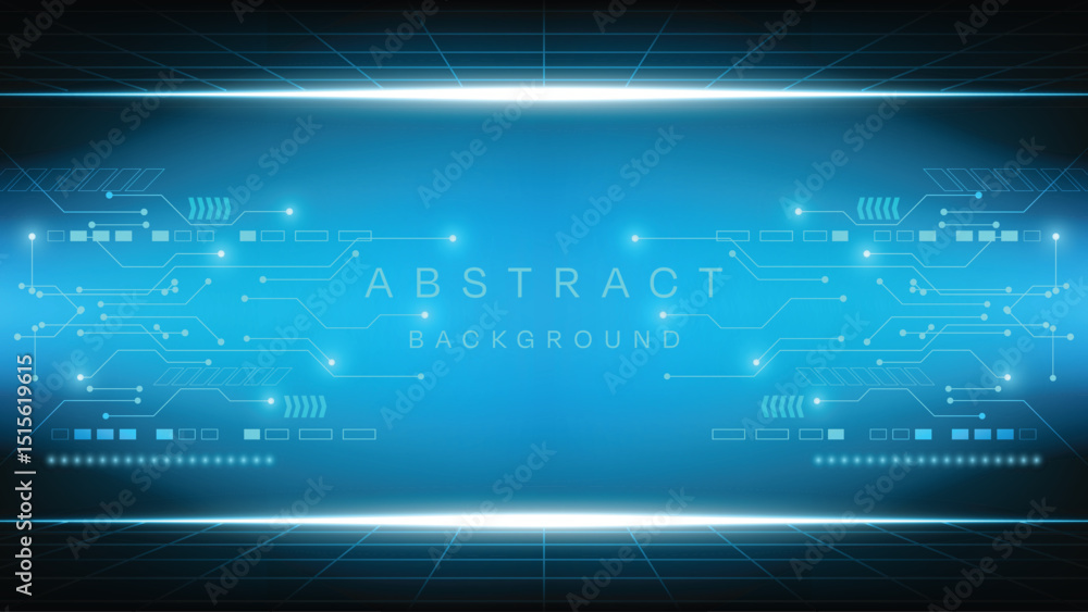 Blue Futuristic Abstract technology background Hi-tech system concept vector illustration Blue Futuristic Abstract technology background Hi-tech system concept vector illustration